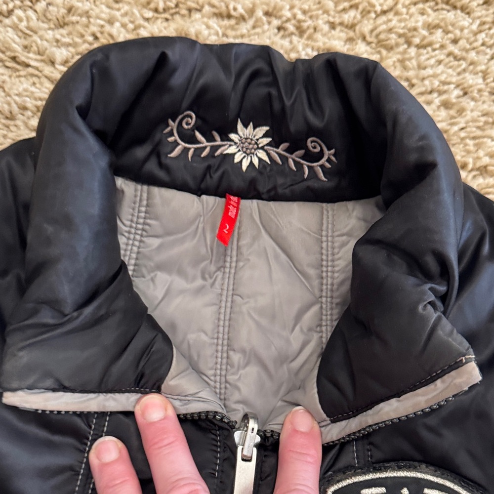 Alp-N-Rock "Let it Snow" Reversible Puffer Vest, Black Gray, Womens sz XS / 2 - Picture 3 of 16